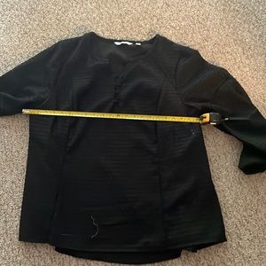 Black 3/4 sleeve button down